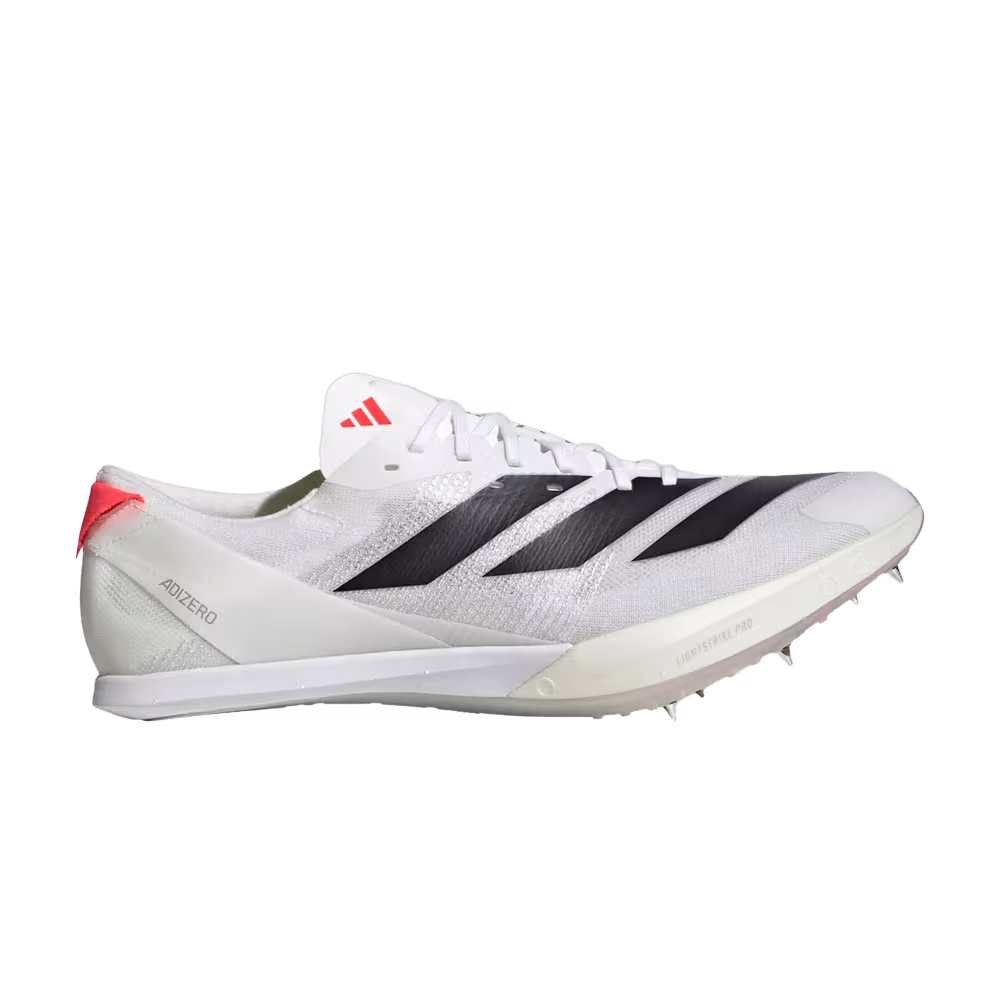 adidas Adizero Finesse Spikes White Black Lucid Red