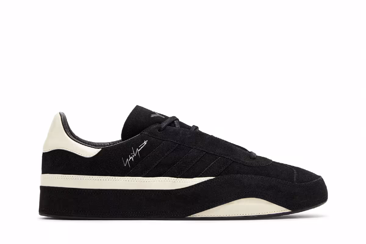 adidas Y-3 Gazelle Black Alumina, view 2