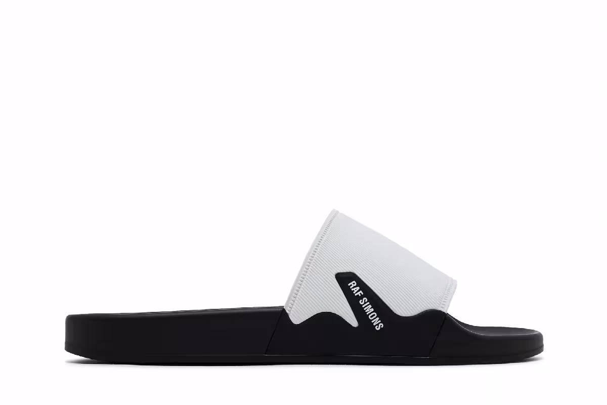 Raf Simons Astra Slide White Black, view 2