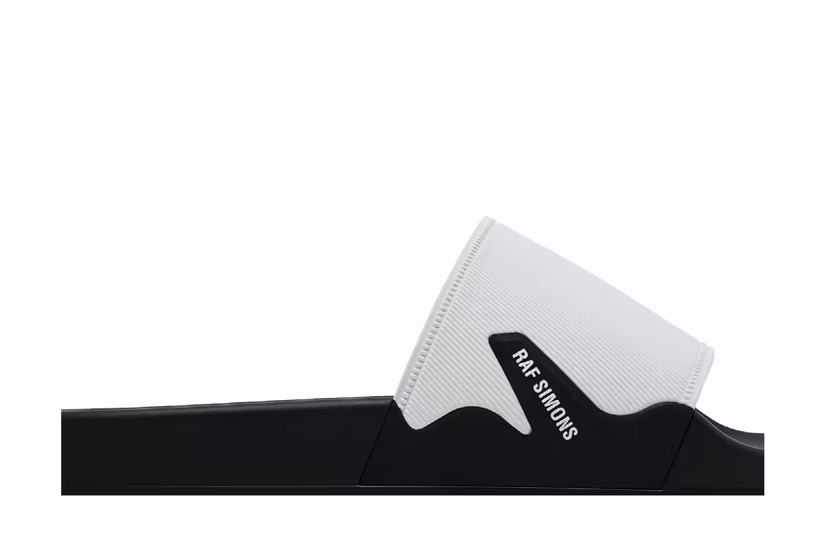 Raf Simons Astra Slide White Black, view 3