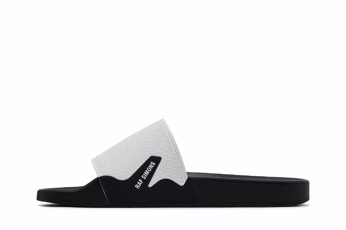 Raf Simons Astra Slide White Black, view 4