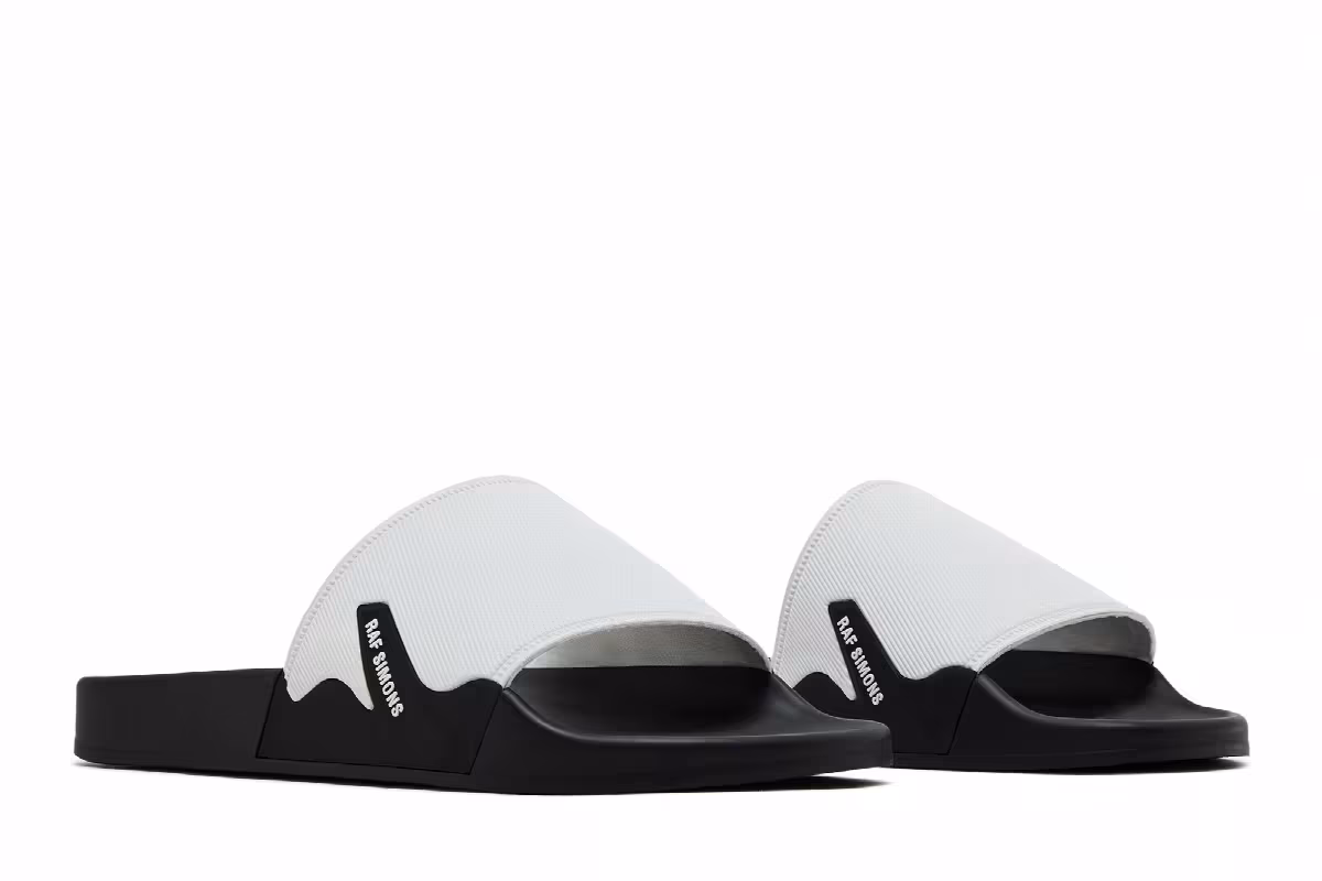 Raf Simons Astra Slide White Black, view 9