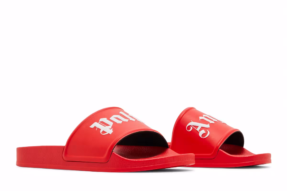 Palm Angels Pool Slider Red, view 9