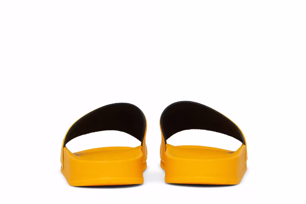Palm Angels Logo Slide Yellow Black, view 7