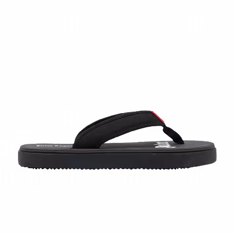 Palm Angels Logo Tag Flip Flops 'Black'