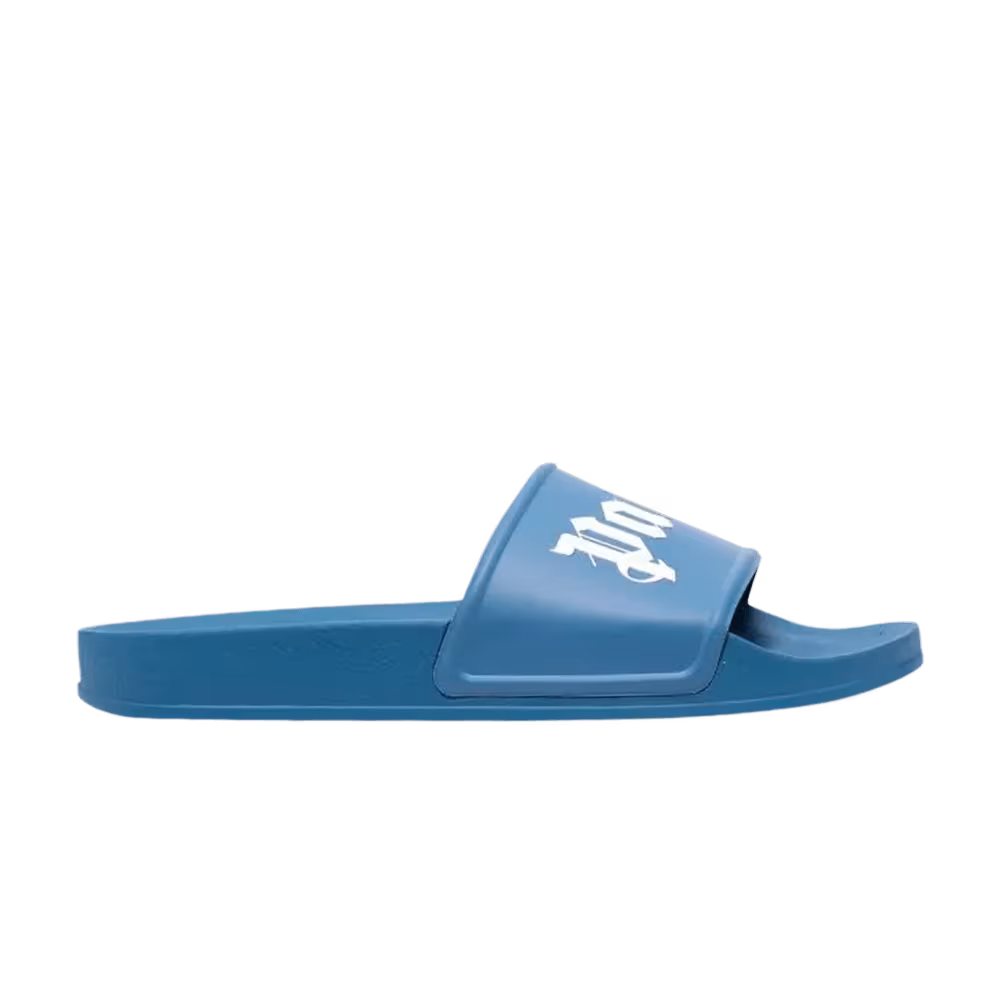 Palm Angels Logo Slide Blue