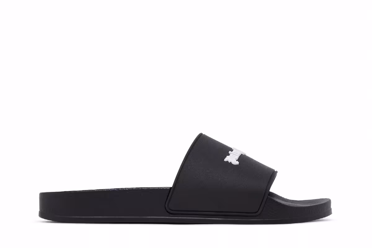 Palm Angels Pool Slider Essential Logo - Black, view 2