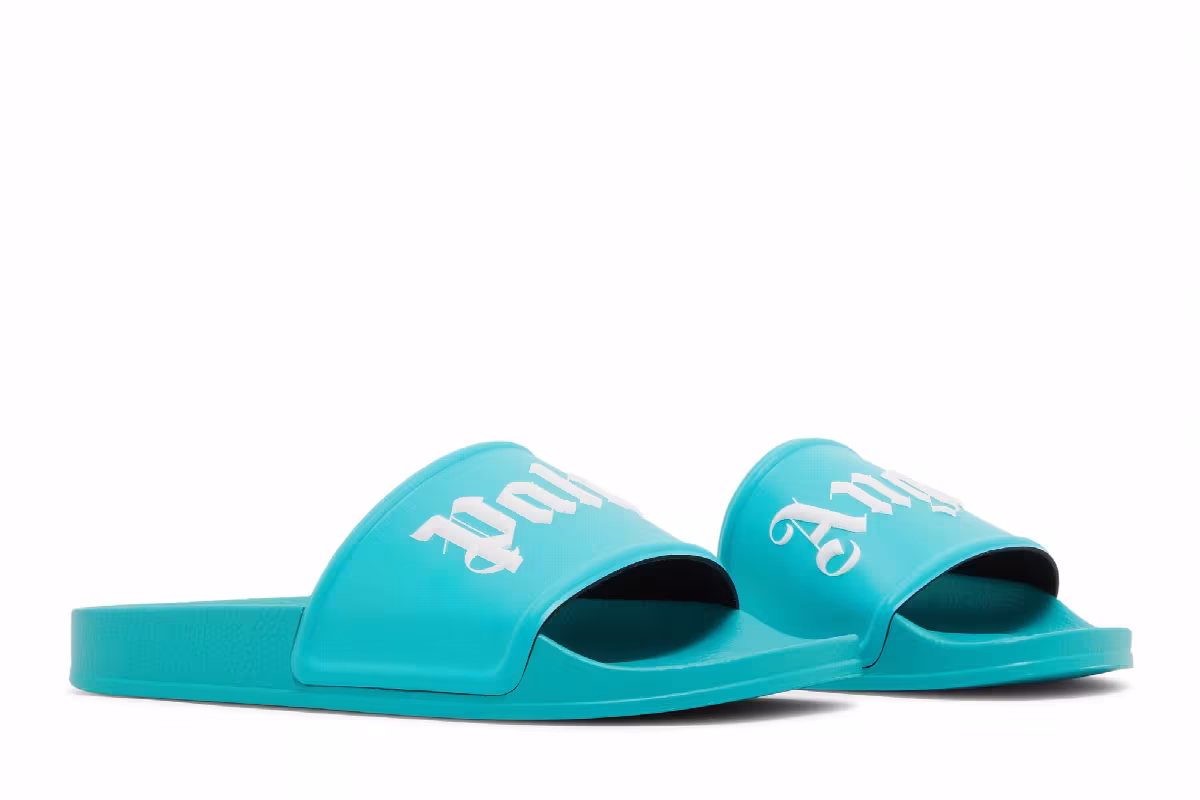 Palm Angels Pool Slider Light Blue, view 9