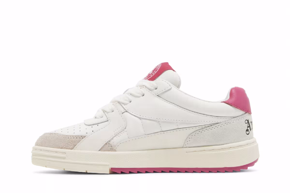 Palm Angels Women's Palm University Low White Fuchsia, view 4
