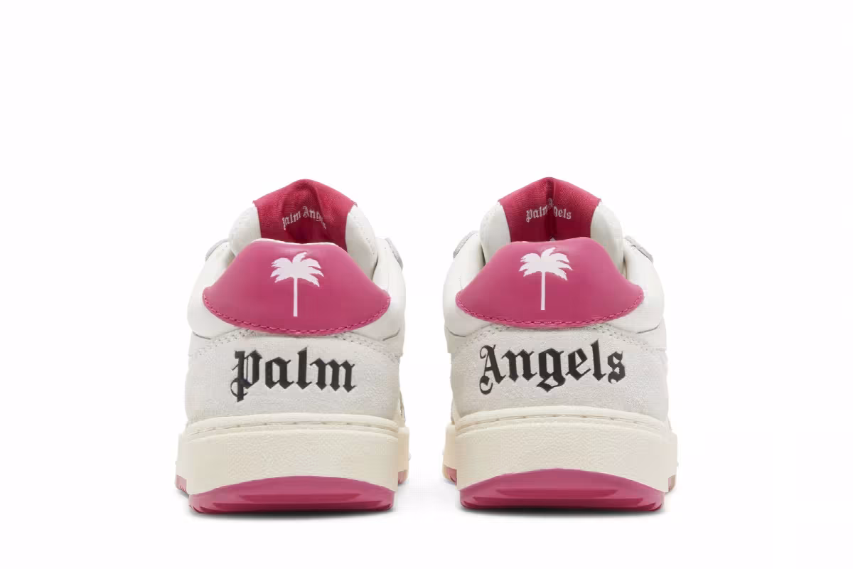 Palm Angels Women's Palm University Low White Fuchsia, view 7