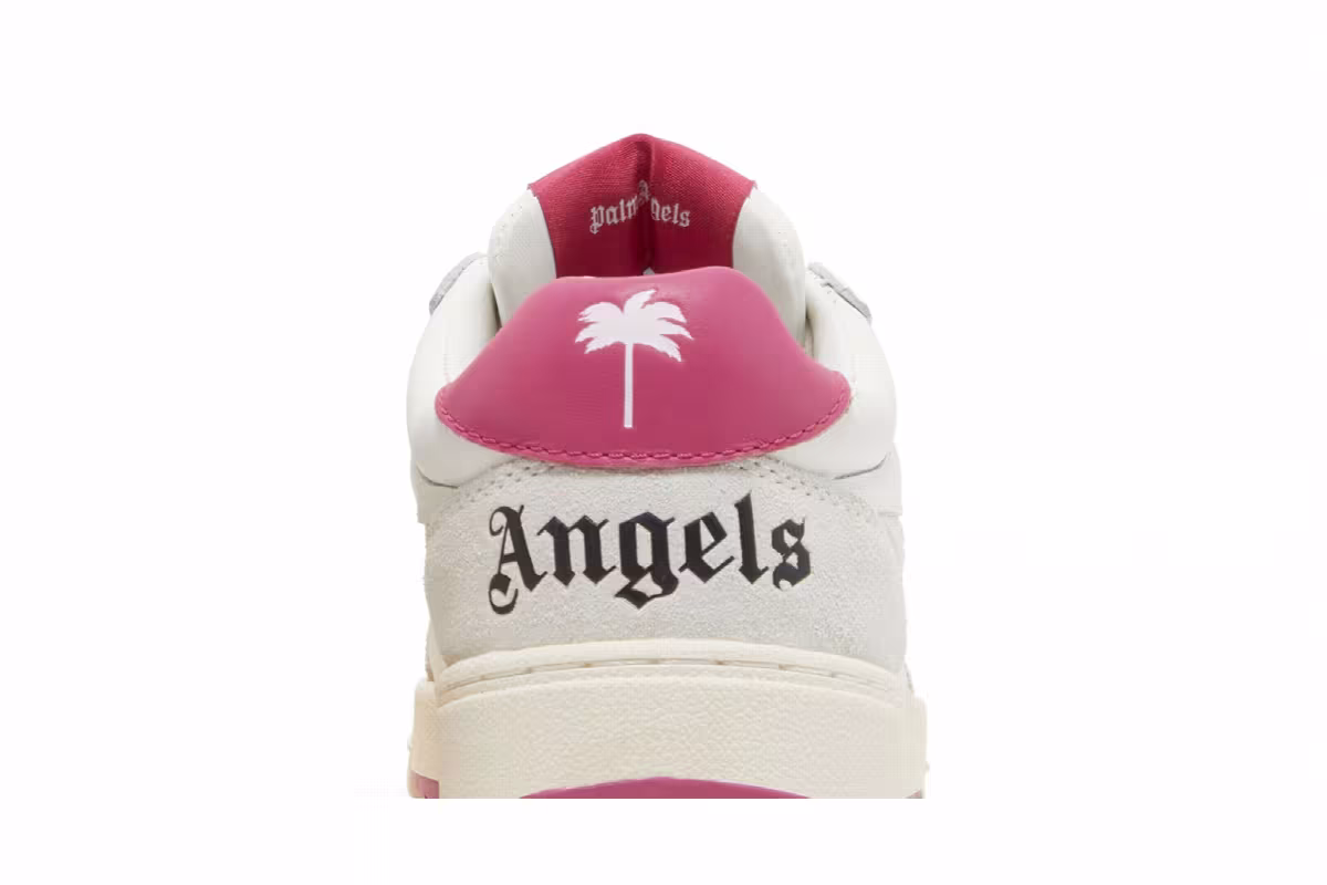 Palm Angels Women's Palm University Low White Fuchsia, view 8