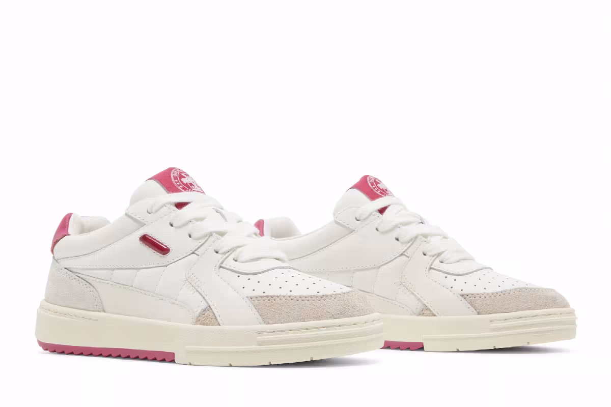 Palm Angels Women's Palm University Low White Fuchsia, view 9