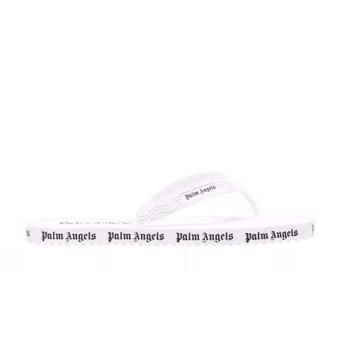 Palm Angels Wmns Flip Flops 'Allover Logo - White'