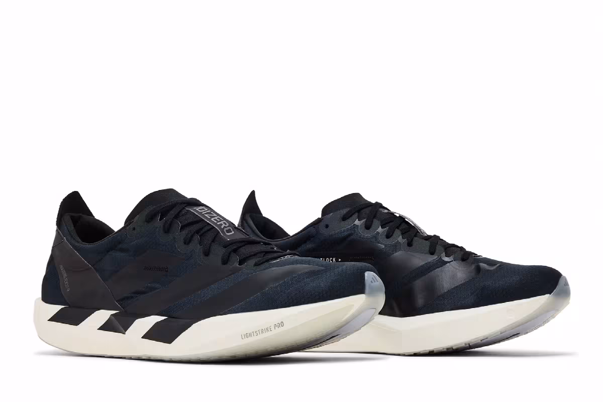 adidas Adizero Adios 9 Black Iron Metallic, view 9