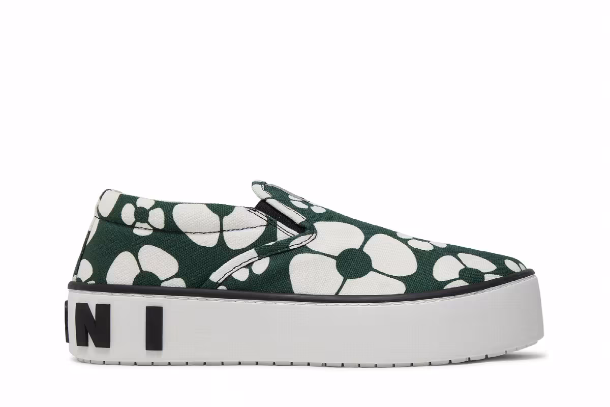 Carhartt WIP x Marni Paw Sneaker Forest Green Floral, view 2