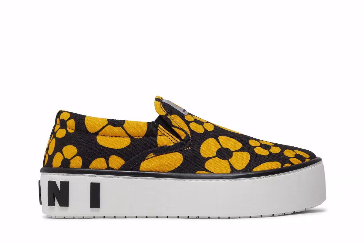 Carhartt WIP x Marni Women's Paw Sneaker Black Sun Floral, view 2