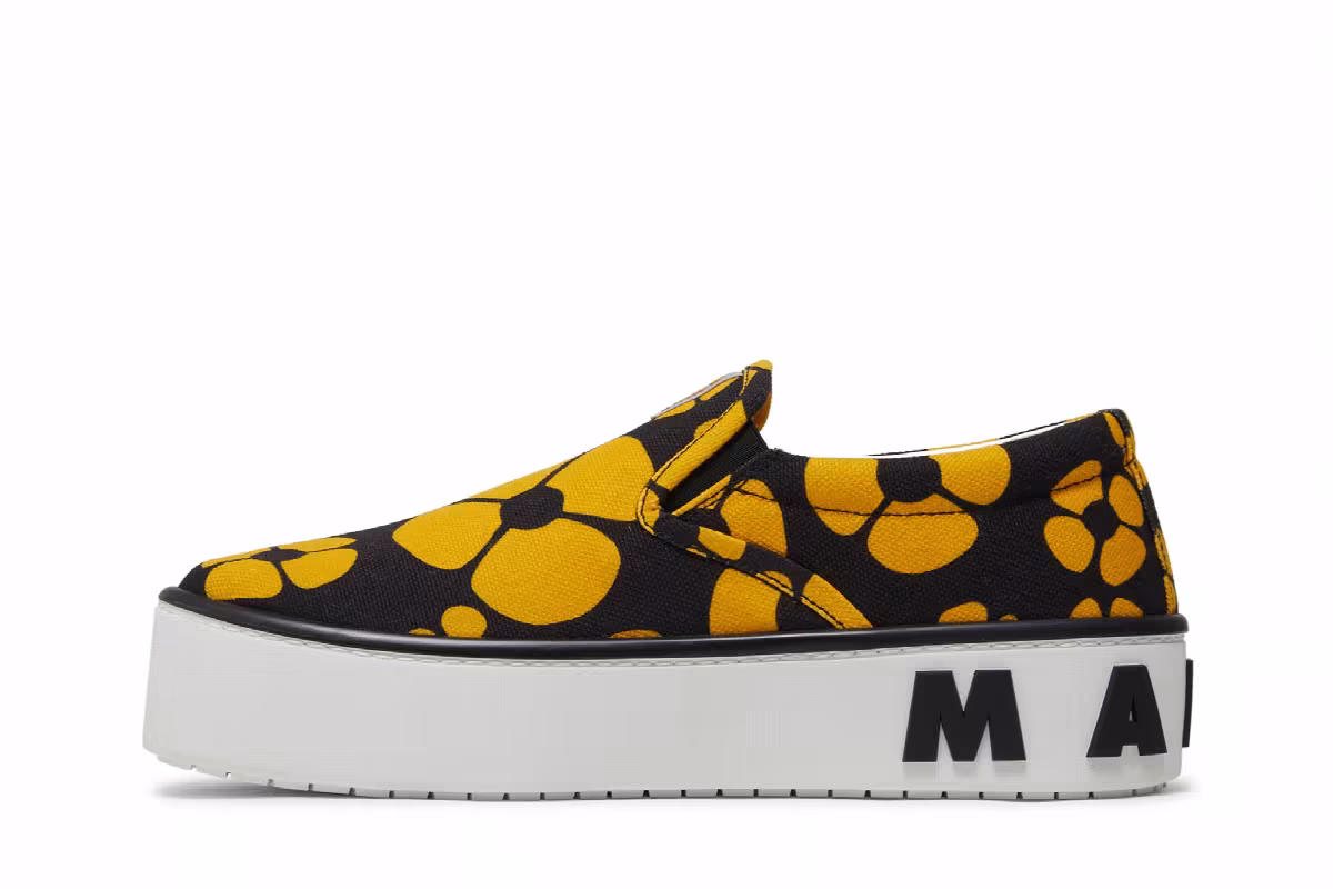 Carhartt WIP x Marni Women's Paw Sneaker Black Sun Floral, view 4