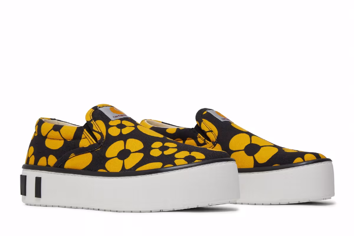 Carhartt WIP x Marni Women's Paw Sneaker Black Sun Floral, view 9