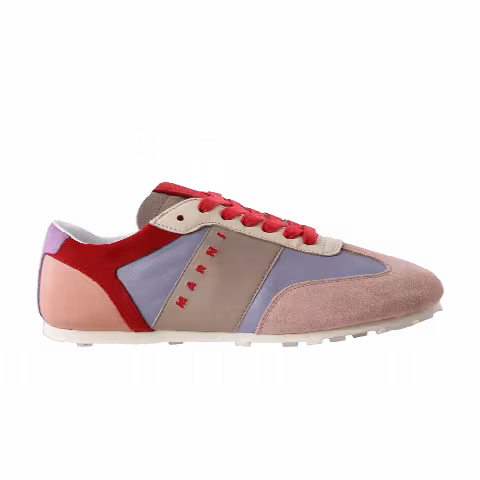 Marni Wmns Lace-Up Sneaker 'Light Pink Lilac Orange'