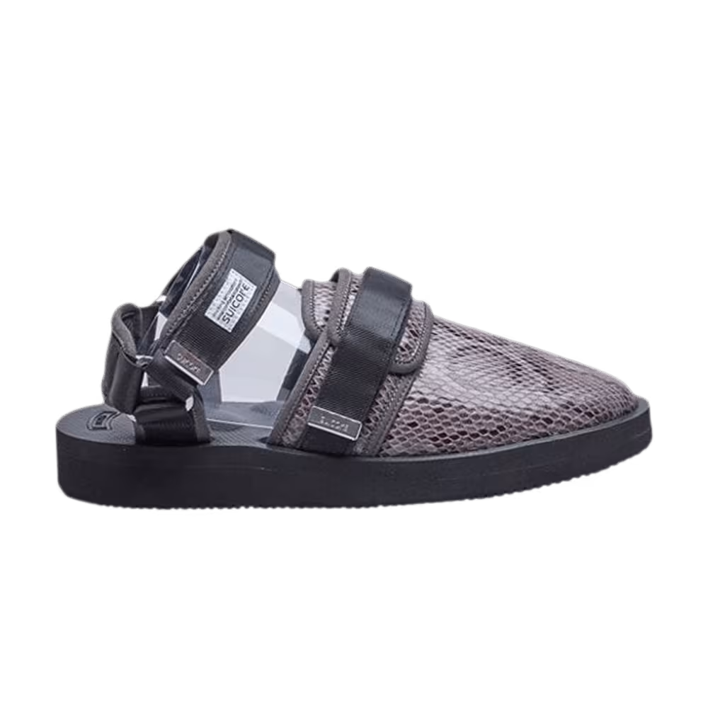 Suicoke Nots-VSN Black Snakeskin