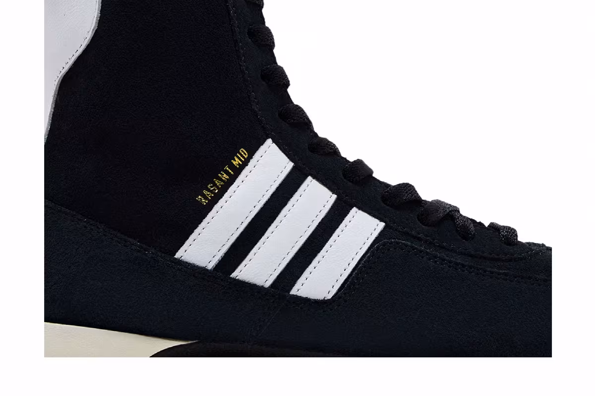 adidas Women's Rasant Mid Black White, view 3