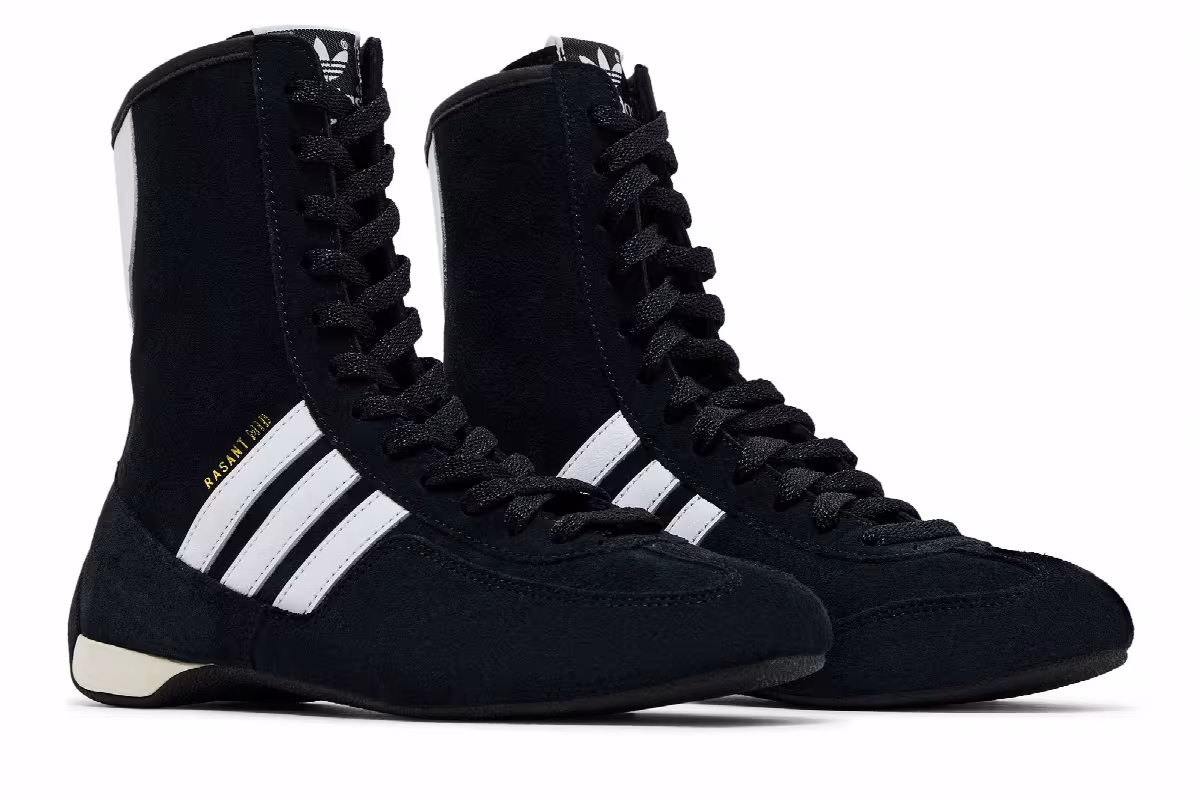 adidas Women's Rasant Mid Black White, view 9