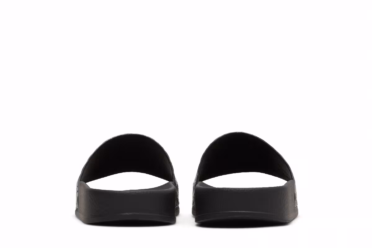 Balmain Women's Calypso Sandal Embossed Monogram - Black, view 7