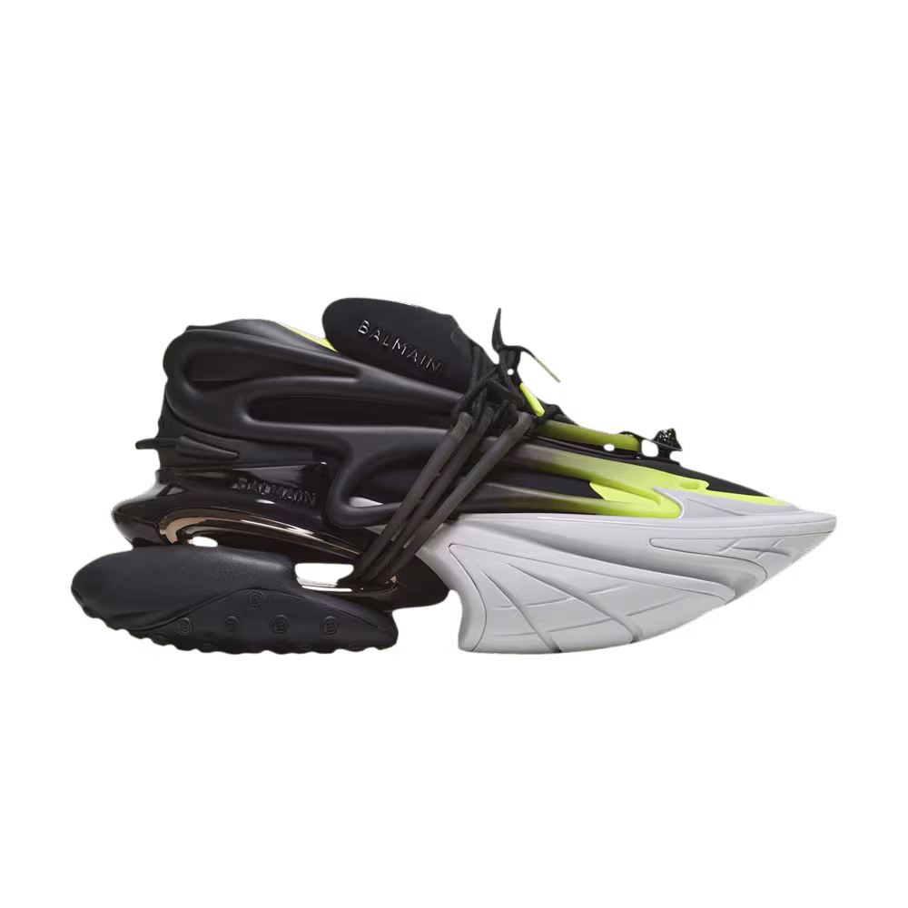 Balmain Unicorn Low Black Fluorescent