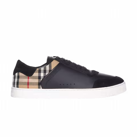 Balmain Burberry Check Sneaker 'Black Beige'