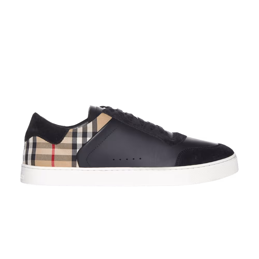 Balmain Burberry Check Sneaker Black Beige