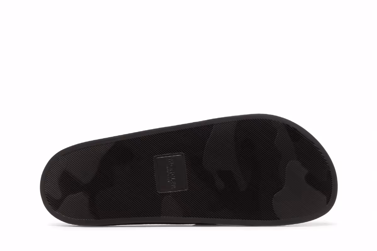 Moncler Basile Pool Slide Black Tricolour, view 5