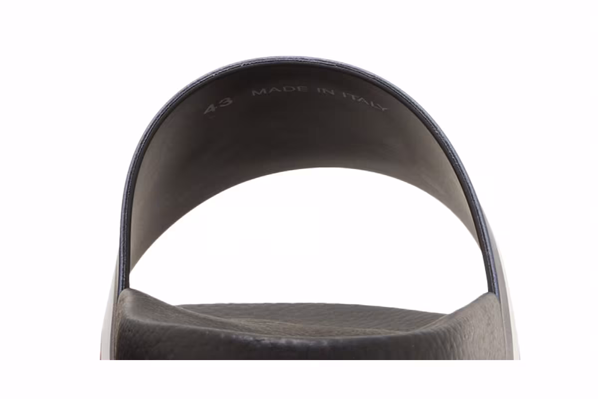 Moncler Basile Pool Slide Black Tricolour, view 8