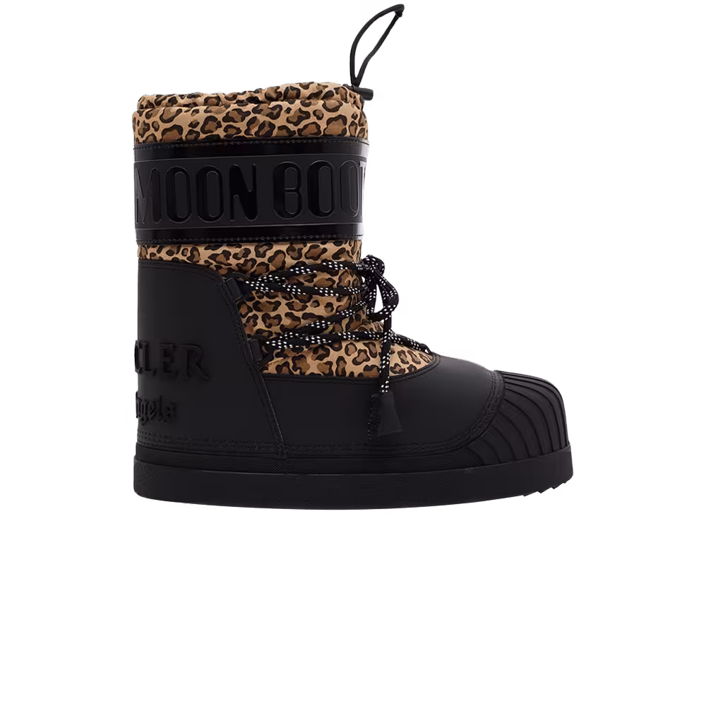Palm Angels x Moncler Women's Shedir Snow Boot Black Leopard