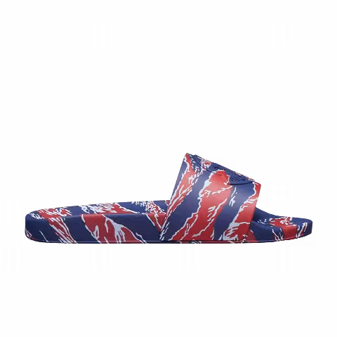 Moncler Basile Slide 'Tiger Print - Red Blue'