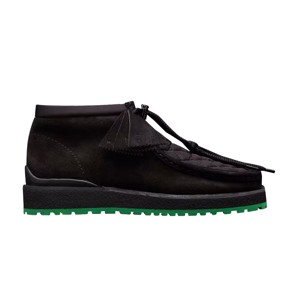 Clarks x Moncler Wallabee Suede Black