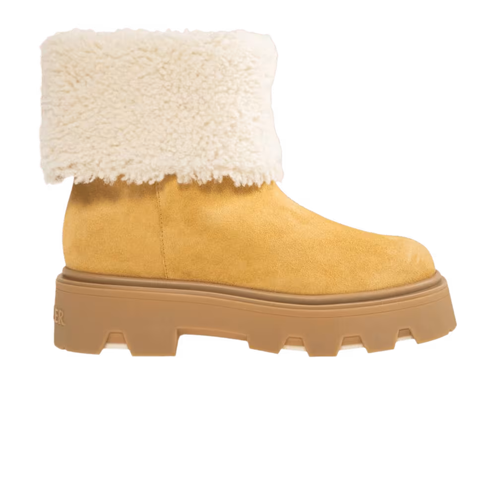 Moncler Women's Aurea Mid Ankle Boot Tan