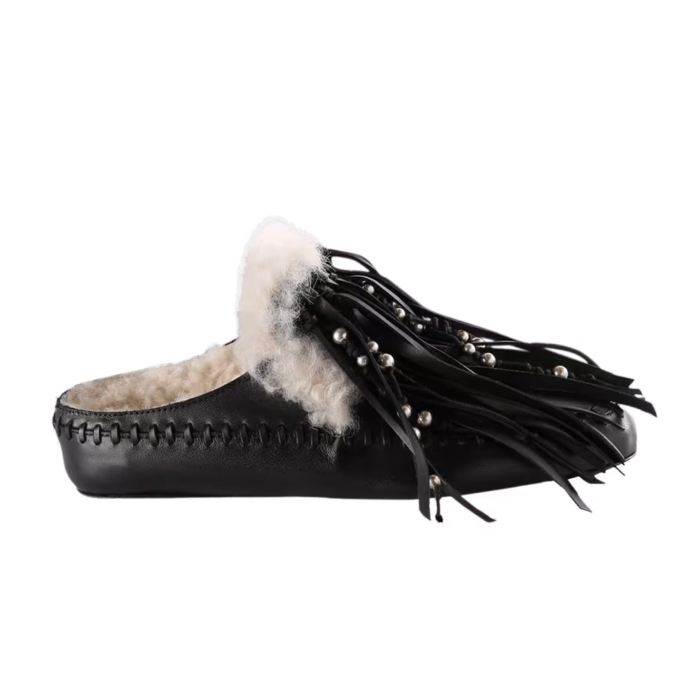 Ann Demeulemeester Women's Olai Fringe Mule Black