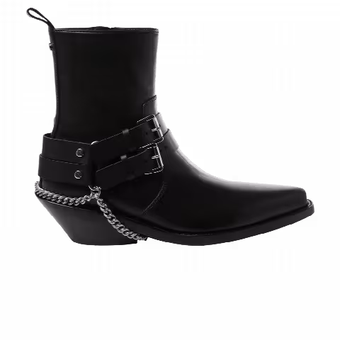 Ann Demeulemeester Wmns Kiril Santiags Belts Ankle Boot 'Black'