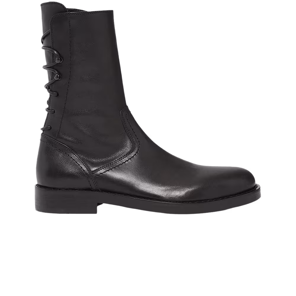 Ann Demeulemeester Heiko Laced Back Ankle Boot Black
