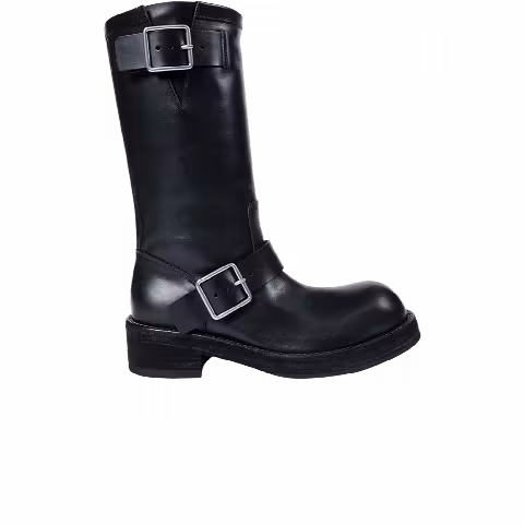Ann Demeulemeester Wmns Sarith Engineer Biker Boots With Buckles 'Black'