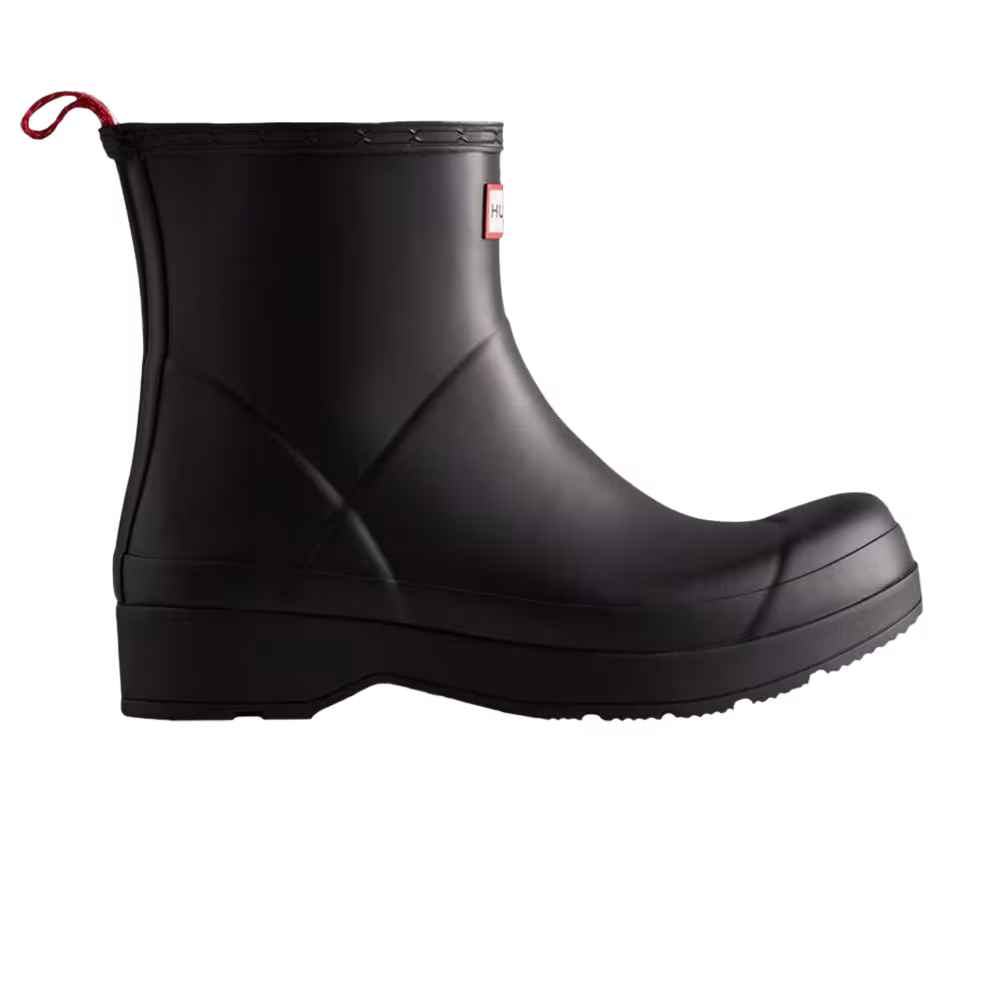 Hunter Play Short Rain Boot Black