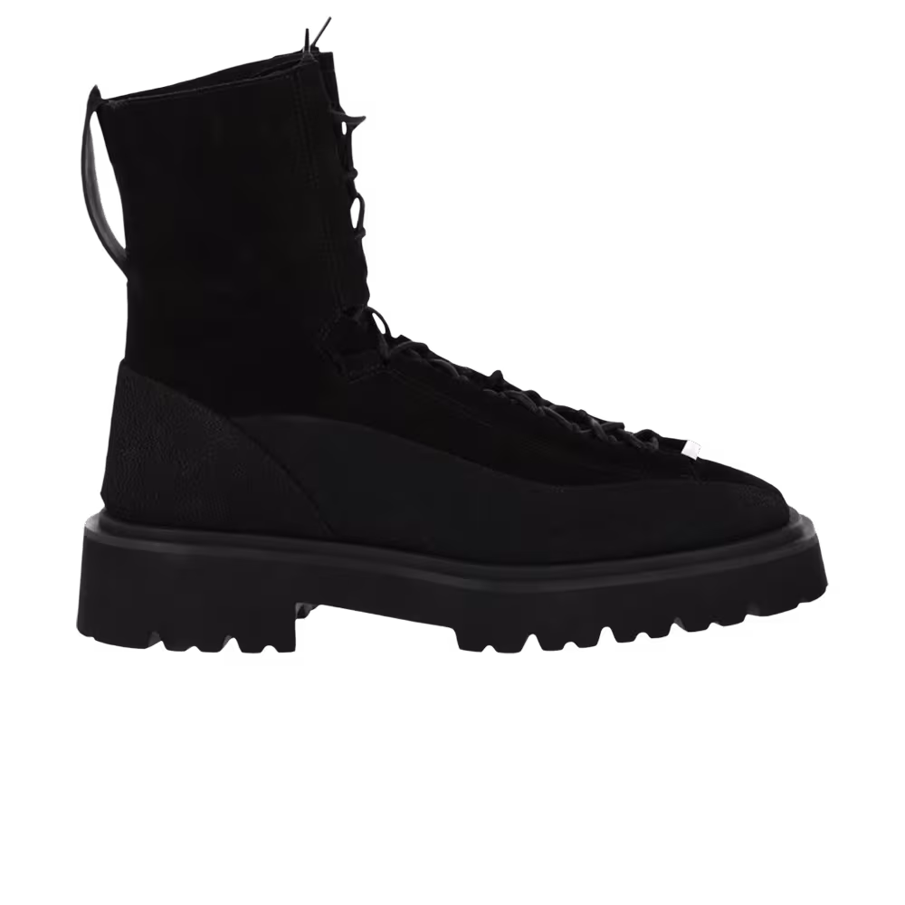 Ferragamo Atlante Combat Boot Black