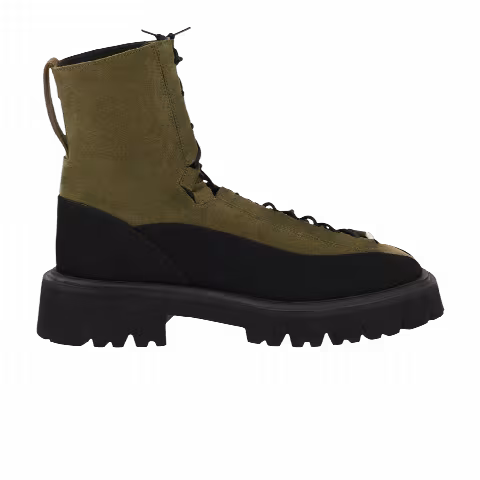 Ferragamo Atlante Combat Boot Extra Wide 'Dark Green'