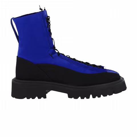 Ferragamo Atlante Combat Boot Extra Wide 'Bluette'