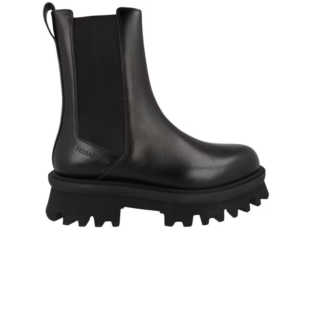 Ferragamo Flash Chelsea Boot Black