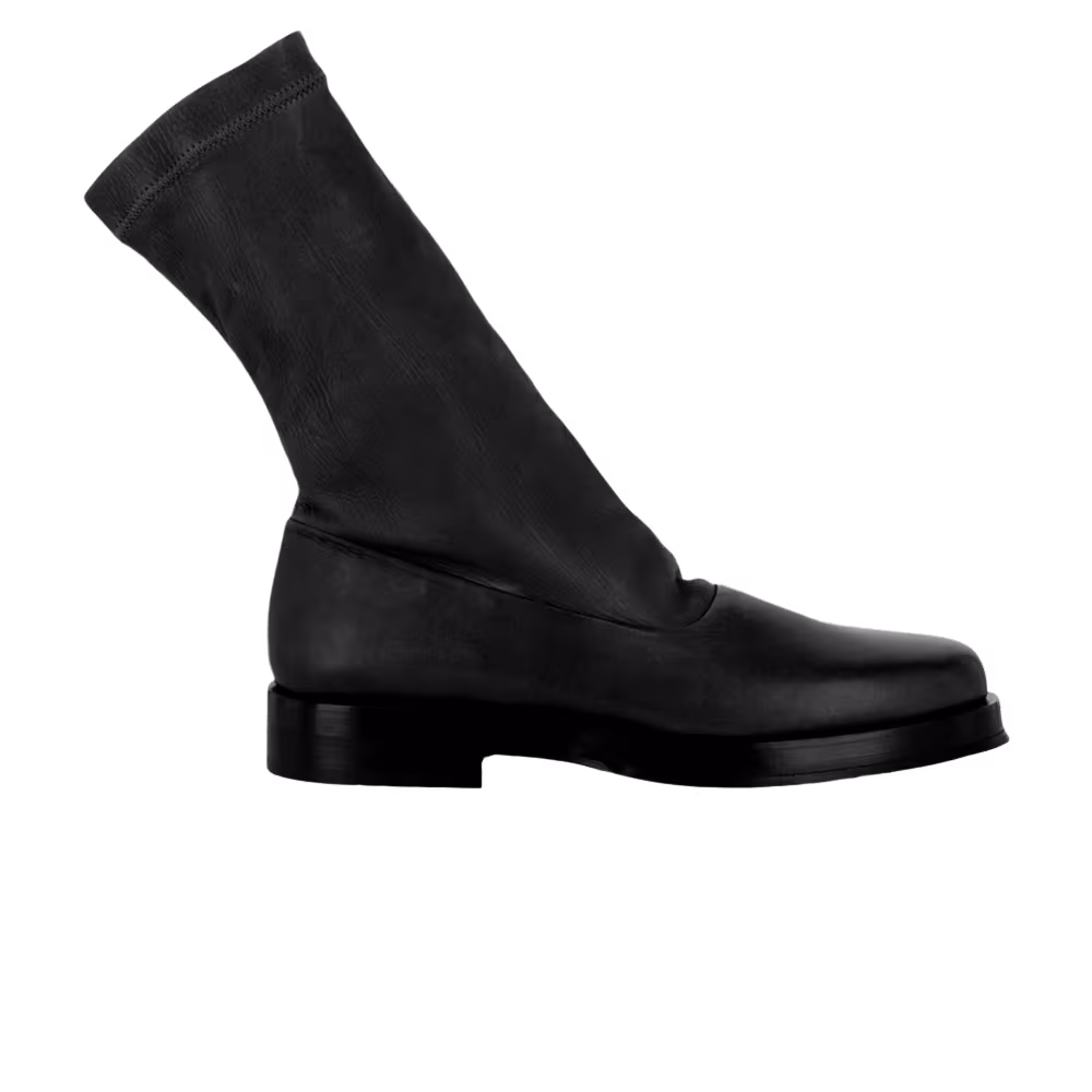 Ferragamo Furseo Sock Boot Wide Black