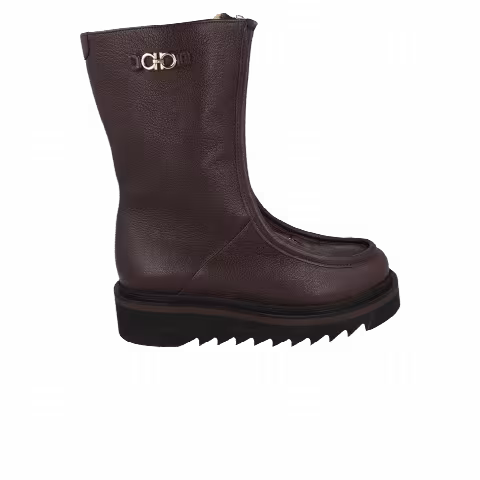 Ferragamo Wmns Eurialo F Leather Boot 'Brown'