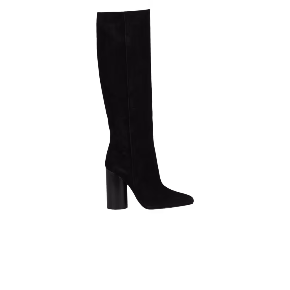 Women's Ferragamo Pampero Suede Knee-High Boot Black