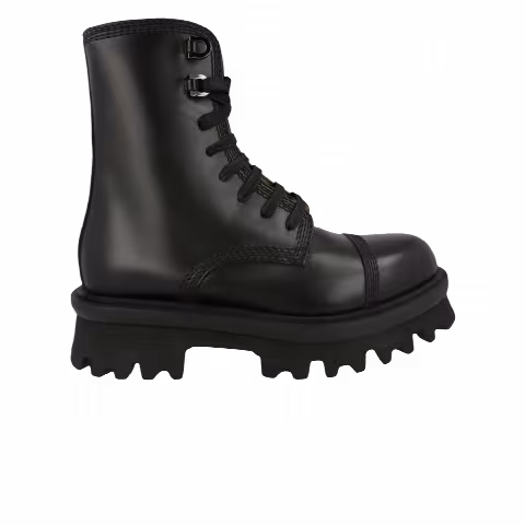 Ferragamo Faraway Demi Combat Boot 'Black'