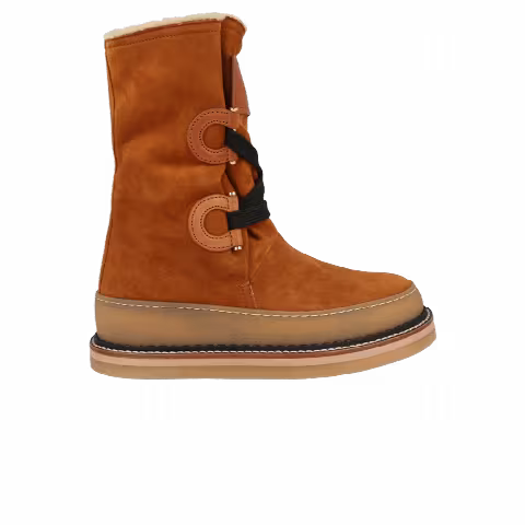 Wmns Ferragamo Celeno Slouchy Suede Boot 'Beige Brown'